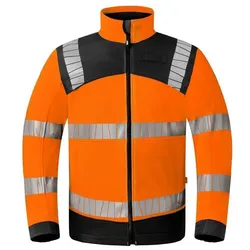 Warnschutz Regen-Softshelljacke 50413" High Visibility+ - Havep warn orange/charcoal L"