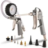 Powerplus Druckluft-pistole 13 Stücke Silber One Size / EU Plug 220V Silber One Size