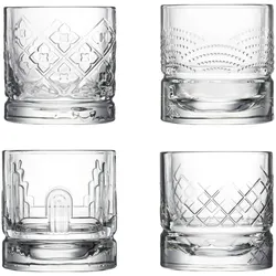 La Rochère La Rochere Dandy Set mit 4 verschiedenen CL25-Whiskygläsern