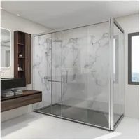 neu.haus Duschrückwandset Bladel 4er Set Duschrückwand Weiß