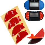Ersatz Klebepads Set, 4 Stück, kompatibel mit Needit Park Lite SOLAR elektronische Parkscheibe, doppelseitiger Spezialkleber für Windschutzscheibe, Parkuhr Aufkleber Kit, Parking Disc Klebesticker