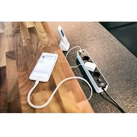 Brennenstuhl Steckdosenleiste 4-fach 1,5 m Weiß/Schwarz 1 St.