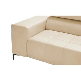 Switch Ecksofa aus Mikrofaser Caro ¦ beige ¦ Maße (cm): B: 289 H: 93 T: 175.0