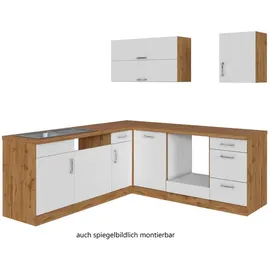 Held Winkelküche Sorrento L-Form 210 cm weiß