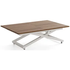 WFL GROUP Axen Braun Walnuss 120-160 x 80 x 38-75 cm
