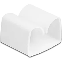 DeLock Kabelhalter, 2 Stück, weiß