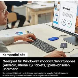 Samsung Portable SSD T7 2 TB USB 3.2 blau