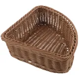 Alipis Dreieckiger Eckkorb 12.80X9.65X3.35In Handgeflochtener Organizer Für Küche Bad Und Kleiderschrank – Aufbewahrungskorb Für Snacks Kosmetik Und Kleinigkeiten Eckregal Aufbewahrungskorb