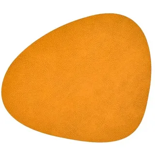 LINDDNA Tischset Hippo L Curve Leder Gelb Curry (Large)
