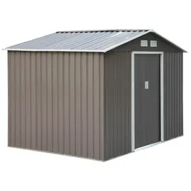 Outsunny Metallgerätehaus 2,77 x 1,91 m grau