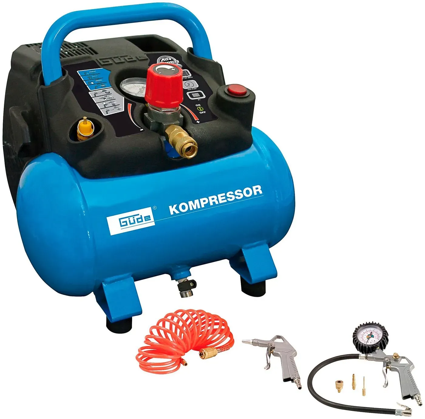 Güde Kompressor AIRPOWER 190/08/6, 1100 W, max. 8 bar, 6 l blau