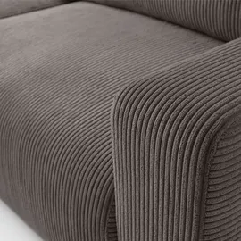 lookway Ecksofa OPERA L-Form mit Schlaffunktion und Bettkasten Braun