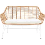 SalesFever Sitzbank, Indoor- und Outdoor geeignet, beige