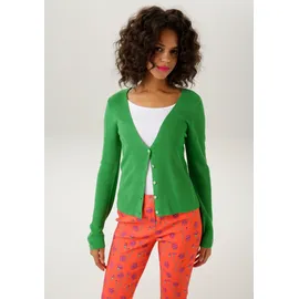 Aniston CASUAL Strickjacke ANISTON CASUAL grün 44