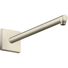 Hansgrohe Brausearm 390mm, eckig, brushed nickel