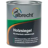 Albrecht Holzsiegel PU-Klarlack Transparent seidenmatt 0,75 l