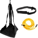 Sharplace Schwimmtraining Set Schwimmwiderstand Gürtel mit Elastikband und Bremsschirm für Widerstandstraining oder Rundentraining, Schwarz + Gelb