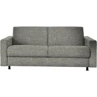 Schlafsofa BALI "Messina", grau, B:195cm H:84cm T:100cm, 100%Polyester, Sofas, Dauerschläfer in 140 und 160er Breite. 3 Matratzen zur Auswahl