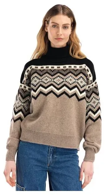 Dale of Norway Randaberg Fem Sweater brownmel black offwhite (P00) M