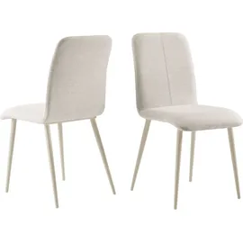 OTTO home 4-Fußstuhl Allyae Strukturstoff creme