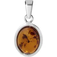 Ostsee-Schmuck Anhänger Classic 10 x 8 mm weiß
