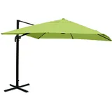Mendler Gastronomie-Ampelschirm HWC-A96 300 x 300 cm Grün ohne Ständer