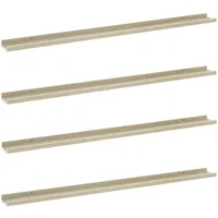 vidaXL Wandregal 115 x 9 x 3 cm Weiß und Sonoma Eiche