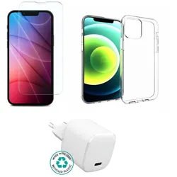 eSTUFF Zubehörkit für Handy - Ladegerät, Abdeckung, Glas
