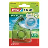 Tesa Klebebandabroller tesafilm ECO & CLEAR mit Handabroller 10 m 15 mm