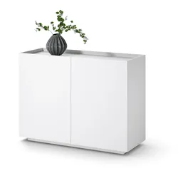 Tchibo - Schrank - 107x42x80cm - weiß - Holz / Kunststoff