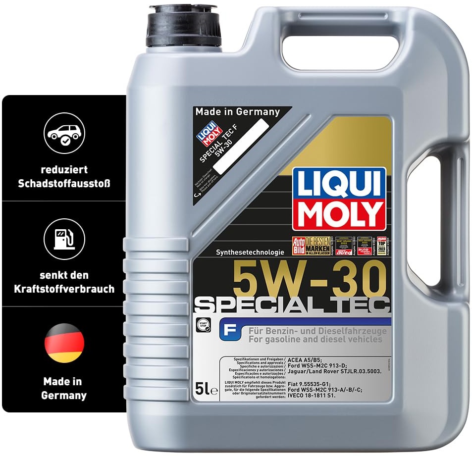 LIQUI MOLY Special Tec F 5W-30 | 5 L | Synthesetechnologie Motoröl | Art.-Nr.: 3853