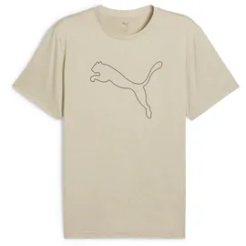 Puma TAD ESSENTIAL HEATHER CAT TEE beige 4XL