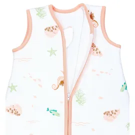 TupTam Baby Schlafsack 2.5 TOG – Warmer Winter Schlafsack Baby, OEKO-TEX, Ärmellos, Wattiert" Gr. 92, blau Tiere im meer), Größe: 92-98 - 92-98