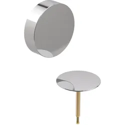 Geberit Fertigbauset für Wannenablauf d52, Drehbetätigung Chrom