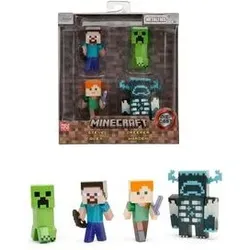 JADA TOYS 253262001 Minecraft Metallfiguren 4-er Set 2.5" Figures