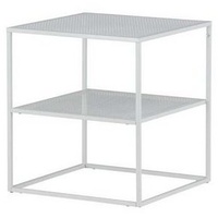 VCM ebuy24 Couchtisch Netz Weiß 55 x 55 cm