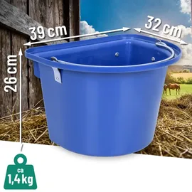 Kerbl Turnier-Futterkrippe mit Einhängebügel + Tragegriff, blau