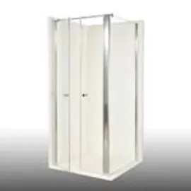 Dusbad Vital 2 Duschkabine mit Pendeltür links 80 x 100 cm gold ESG-Glas