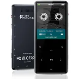 192GB Portable MP3 Player with Bluetooth 5.0, 2.4" Srceen Music Player Built in Speaker, Mini Voice Recorder with 64GB Micro SD Card, Touch Buttons, Voice Recorder, E-Book, Earphones Black