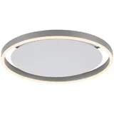 just light. Ritus 1 LED rund 39 cm Aluminium grau