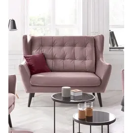 Andas 2-Sitzer »Hemmink«, mit Knopfheftung rosa