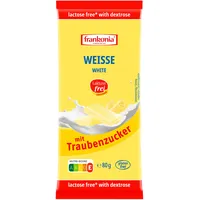 frankonia CHOCOLAT Weisse mit Traubenzucker laktosefrei & glutenfrei, 80 g