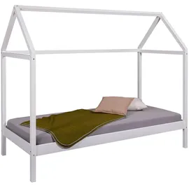 Interlink Hausbett Sun Road 90 x 200 cm Kiefer massiv lackiert weiß