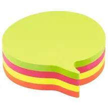 Info Haftnotizwürfel »Sprechblase« gelb