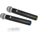 Omnitronic UWM-2HH USB Funkmikrofon-Set Übertragungsart (Details):Kabellos Schalter USB Kabell
