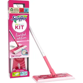 Swiffer KIT - 8x Boden Staubtücher + 3x Feuchte Bodentücher Limited Edition - Rosa