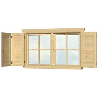 SKANHOLZ Fensterläden für Gartenhäuser Doppelfenster