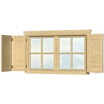 SKANHOLZ Fensterläden für Gartenhäuser Doppelfenster