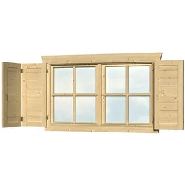 SKANHOLZ Fensterläden für Gartenhäuser Doppelfenster