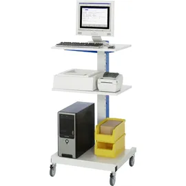 Rau Computer-Ständer mobil BxTxH 650x650x1150mm